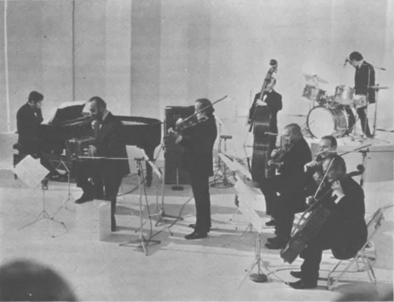 El noneto de Piazzolla en 1972, con el gran Osvaldo Tarantino al piano.